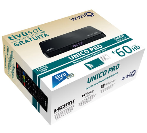 Decoder Satellitare HD Per Dazn e TV Sat Con Scheda Tivusat Certificato Con Registrazione USB
