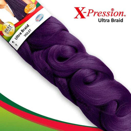 X-PRESSION NIGERIA EXTENSION PER CAPELLI - ALLUNGAMENTO ARTIFICIALE PER TRECCINE COLOUR # VIOLET .