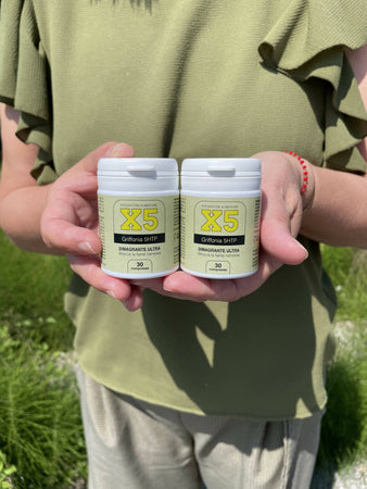 X5 - Integratore Naturale Per Dimagrimento, Sazietà E Bruciatura Dei Grassi Dimagranti Brucia Grassi Potenti 5-htp 60 Compresse Dieta Forte Perdita Di Peso Salute e cura della persona/Alimentazione e nutrizione/Prodotti dimagranti e perdita di peso/Soppressori dell'appetito Beauty Fashion Store - Palermo, Commerciovirtuoso.it