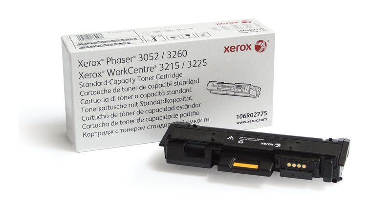 Xerox Cartuccia toner Nero a Capacità standard da 1500 Pagine per Phaser 3052?/?3260, WorkCentre 3215?/?3225 (106R02775)