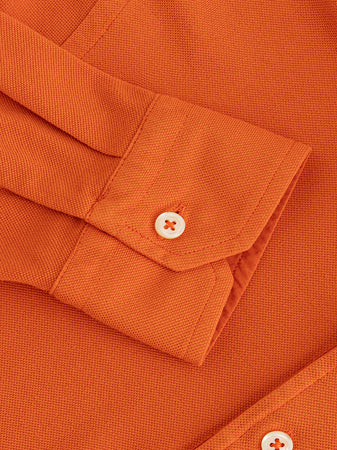 Gran Sasso Polo in Piquet a Maniche Lunghe da uomo