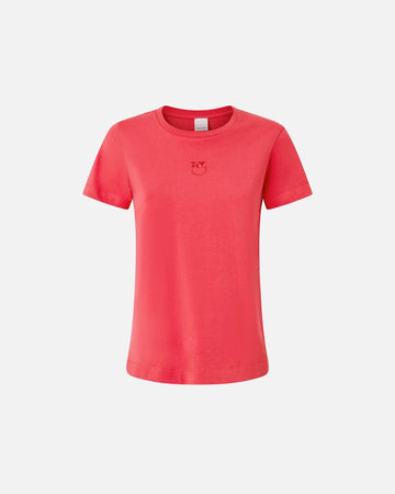 Pinko BUSSOLOTTO T-SHIRT JERSEY LOGO 25 da donna