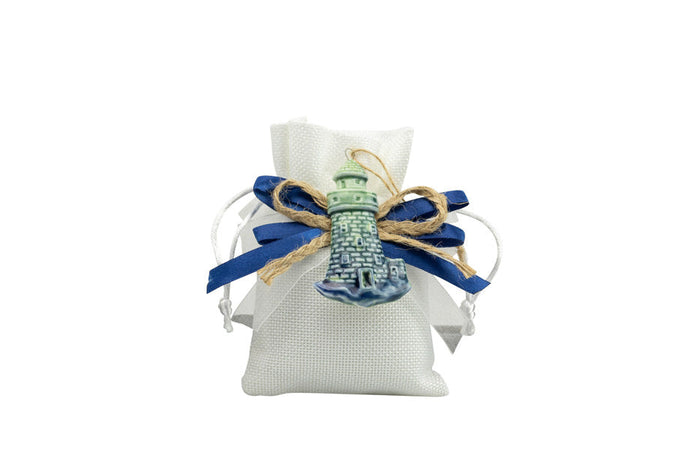 Sacchetto Matrimonio Harmony Magnete ancora e faro blu