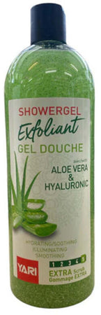 YARI EXFOLIANT SHOWERGEL ALOE VERA & HYALURONIC 1000ml PER DOCCIA
