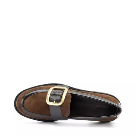 Frau Donna Mocassini in pelle scamosciata con fibbia