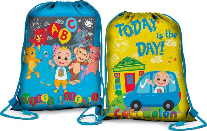 Zainetto a sacco Cocomelon bambino per asilo e passeggio Novità Cancelleria e prodotti per ufficio/Scuola e materiale didattico/Materiale scolastico/Cartelle e zaini per la scuola/Zainetti per bambini Store Kitty Fashion - Roma, Commerciovirtuoso.it