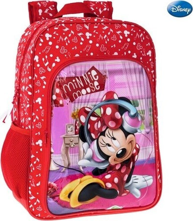 Zaino-Americano-Scuola-Elementare-Media-Zainetto-30x40x16-Cm-Disney-Minnie-Mouse
