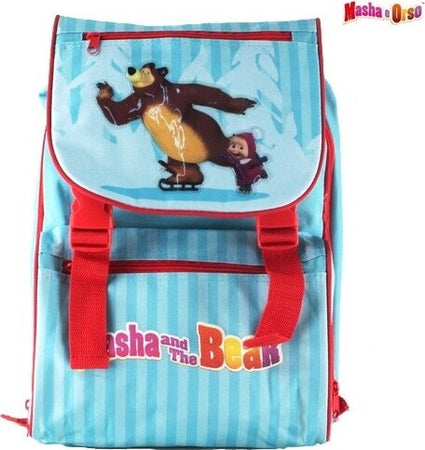 Zaino-Cartella-Estensibile-Scuola-Masha-E-Orso-In-Poliestere-Modelli-Assortiti
