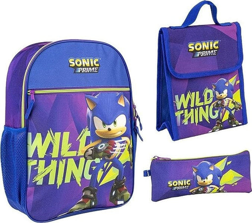 Zaino con portamerenda e astuccio sonic scuola Cancelleria e prodotti per ufficio/Scuola e materiale didattico/Materiale scolastico/Cartelle e zaini per la scuola/Zainetti per bambini Store Kitty Fashion - Roma, Commerciovirtuoso.it