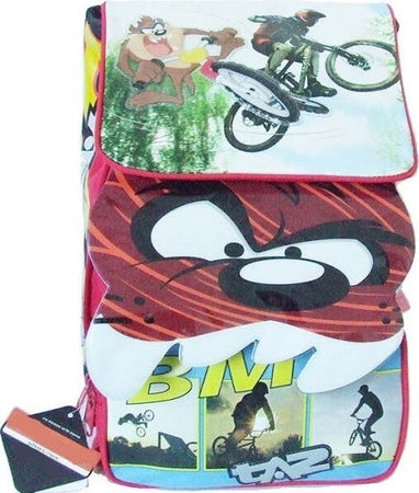 Zaino-Estensibile-In-Tessuto-Con-Schienale-Rigido-Confort-Back-Looney-Tunes-Taz