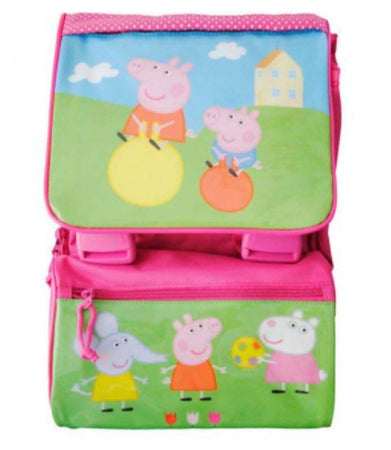 Zaino Per La Scuola Peppa Pig Rosa Con Patta Lucida Accademia Zaino Cartella Per Bambini Con Spallacci Regolabili Imbottiti Tasca Frontale 26x18x35 Cm
