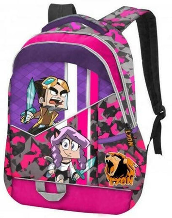 Zaino per La Scuola Zip Lyon Rosa Zaino Con Spallacci Regolabili 44 X33 X21cm Franco Cosimo Panini
