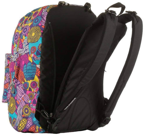 Zaino Scuila Seven The Double Skull Girl- Reversibile Con Cuffie Zaino 29 Lt Rosa Colorato