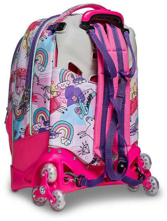 Zaino Scuola Bambine Ragazze Con Trolley Jack-3wd Sj Gang Animali Fantasy Girl, Candy Fuxia 37 X 51 X 27 Cm Seven