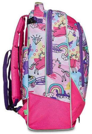 Zaino Scuola Bambine Ragazze Con Trolley Jack-3wd Sj Gang Animali Fantasy Girl, Candy Fuxia 37 X 51 X 27 Cm Seven
