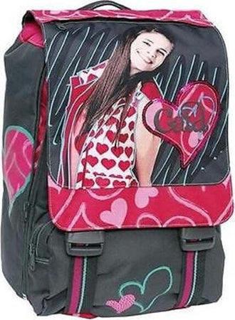 Zaino-Scuola-Estensibile-Cata-Modello-Ricamato-Con-Rilievi-Su-Tessuto