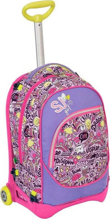 Zaino-Scuola-Ragazzi-Trolley-3in1-Jack-Sj-Con-Carrello-Rimovibile-Rosa