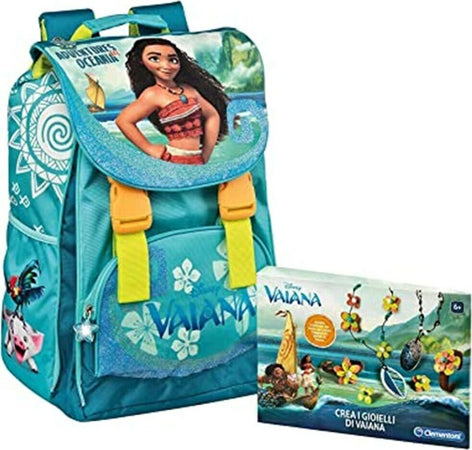 Zaino-Scuola-Vaiana-Estensibile-Principessa-Oceania-Con-Gadget-Collana-Bambine