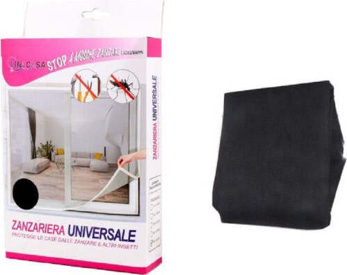 Zanzariera-Universale-Finestra-Nera-Adesiva-Con-Velcro-150-X-250cm-Insetti-12924