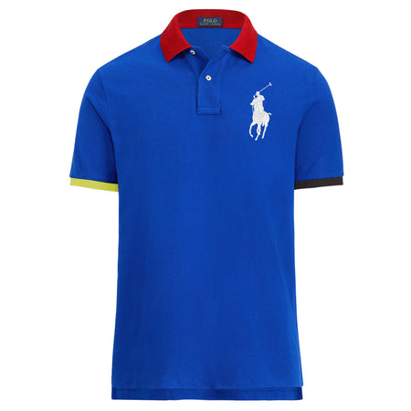 Ralph Lauren Polo Uomo Multi Colore Polo Colorata Custom Slim-Fit Mezze Maniche Maglia Polo Con Colletto Big Pony