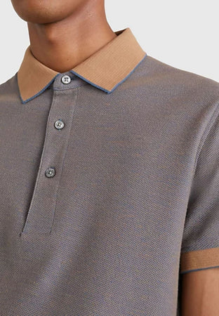 Tommy Hilfiger POLO DC TWO TONE HONEYCOMB SLIM POLO da uomo