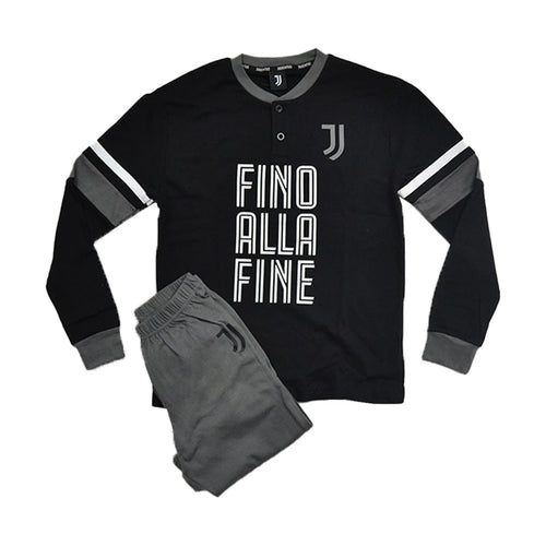 Pigiama Due Pezzi Da Uomo Interlock Fc Juventus Pigiama Maglia Maniche Lunghe Con Scritta  Fino Alla Fine  Scollo Serafino 2 Bottoni Pantalone Vita Elastica Moda/Uomo/Abbigliamento/Pigiami e abbigliamento da notte/Pigiami due pezzi Puleo Casa - Palermo, Commerciovirtuoso.it