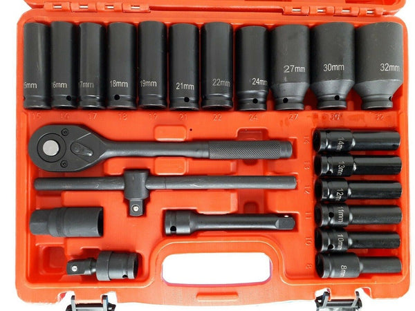 Set 22 Bussole Boccole 1/2" Esagonali Da 8 A 32 Con Cricchetto Reversibile Casa, arredamento e bricolage > Bricolage e fai da te > Utensili Manuali > Chiavi da Lavoro Trade Shop italia - Napoli, Commerciovirtuoso.it