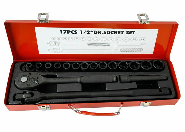 Set 17 Pz Bussole Esagonali 1/2" Da 8 A 24mm Con Cricchetto Prolunga Mr70795 Casa, arredamento e bricolage > Bricolage e fai da te > Utensili Manuali > Chiavi da Lavoro Trade Shop italia - Napoli, Commerciovirtuoso.it