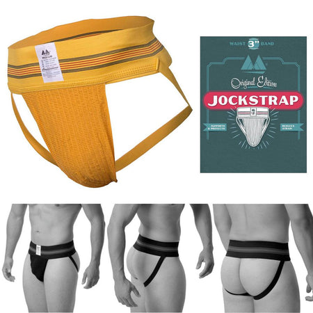 138354 Original Jock Collection - 3" Yellow Mutandine Uomo Gay Aperte Dietro in Misto Cotone Nylon Elastane Taglia S Salute e cura della persona/Erotismo e contraccezione/Abbigliamento erotico in pelle e latex/Uomo/Slip e perizomi Kondorama - Martinsicuro, Commerciovirtuoso.it