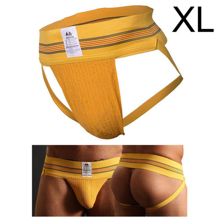 Mutandine Uomo Gay Aperte Dietro In Misto Cotone Nylon Elastane Taglia XL Original Jock Collection - 3" Yellow Salute e cura della persona/Erotismo e contraccezione/Abbigliamento erotico/Uomo/Slip Kondorama - Martinsicuro, Commerciovirtuoso.it