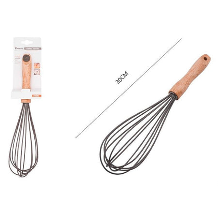 Sbattiuova Frusta 12" Sbatti Uova In Silicone Manico Legno 30cm Da Cucina 50740 Casa e cucina/Utensili da cucina/Fruste da cucina Trade Shop italia - Napoli, Commerciovirtuoso.it