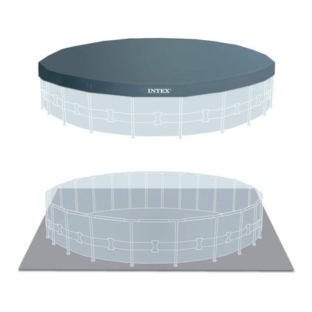 Piscina fuori terra rotonda, 549 x h122 cm, con pompa e scaletta "Prism Frame" Giardino e giardinaggio/Piscine vasche idromassaggio e accessori/Piscine/Piscine fuoriterra La Zappa - Altamura, Commerciovirtuoso.it