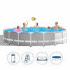 Piscina fuori terra rotonda, 549 x h122 cm, con pompa e scaletta "Prism Frame" Giardino e giardinaggio/Piscine vasche idromassaggio e accessori/Piscine/Piscine fuoriterra La Zappa - Altamura, Commerciovirtuoso.it