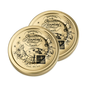 Tappi per barattoli in vetro e boccacci "Bormioli" decorato quattro stagioni Casa e cucina/Organizzazione interni/Contenitori e barattoli da cucina/Vasetti e barattoli per conserve/Coperchi La Zappa - Altamura, Commerciovirtuoso.it