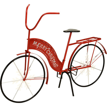Statuetta di Bicicletta rossa "Merry Christmas" da 13,7 x 49 x 95 cm Casa e cucina/Decorazioni per interni/Addobbi e decorazioni per ricorrenze/Decorazioni natalizie/Schiaccianoci MagiediNatale.it - Altamura, Commerciovirtuoso.it