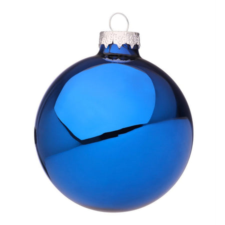 Palline in vetro "Blu Monaco Lucido" tinta unita per albero di Natale moderno Casa e cucina/Decorazioni per interni/Addobbi e decorazioni per ricorrenze/Decorazioni natalizie/Addobbi e decorazioni/Palle e palline MagiediNatale.it - Altamura, Commerciovirtuoso.it