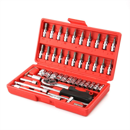 SET KIT 46 PEZZI CHIAVI A BUSSOLA CON CRICCHETTO 1/4" CACCIAVITE ESAGONALE TUBO Fai da te/Utensili elettrici e a mano/Utensili a mano/Cacciaviti/Set cacciaviti Trade Shop italia - Napoli, Commerciovirtuoso.it