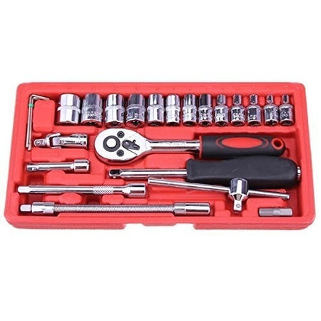 SET KIT 46 PEZZI CHIAVI A BUSSOLA CON CRICCHETTO 1/4" CACCIAVITE ESAGONALE TUBO Fai da te/Utensili elettrici e a mano/Utensili a mano/Cacciaviti/Set cacciaviti Trade Shop italia - Napoli, Commerciovirtuoso.it