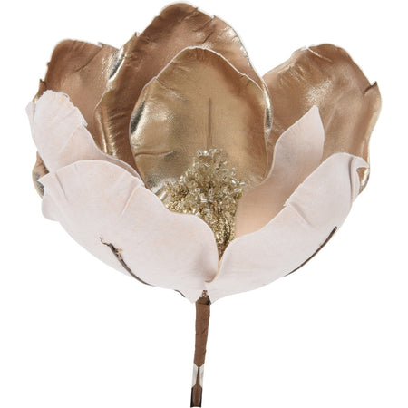 Fiore artificiale decorativo "Magnolia" con clip, per interno ed albero di Natale, da 22 cm Casa e cucina/Decorazioni per interni/Addobbi e decorazioni per ricorrenze/Decorazioni natalizie/Ghirlande e corone MagiediNatale.it - Altamura, Commerciovirtuoso.it