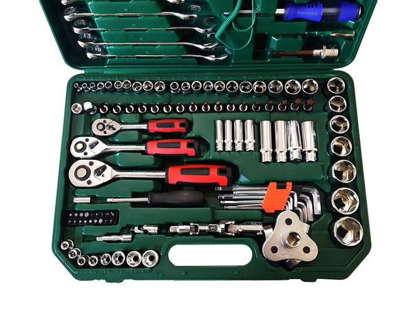 SET KIT UTENSILI 121 PZ BUSSOLE CHIAVE CHIAVI CRICCHETTO ATTREZZI 1/4" 3/8" 1/2" Fai da te/Utensili elettrici e a mano/Utensili a mano/Set di attrezzi Trade Shop italia - Napoli, Commerciovirtuoso.it