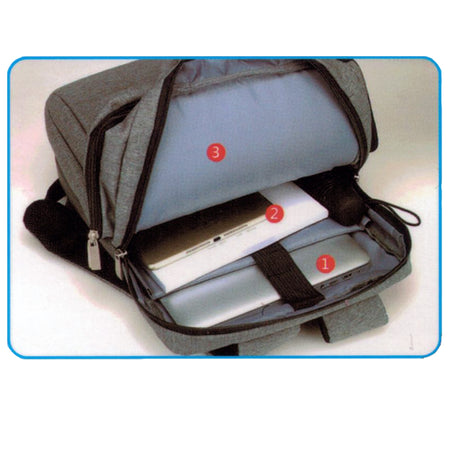 ZAINO ZAINETTO CARTELLA PER NOTEBOOK PC PORTATILE 15,6" CON PRESA USB DA VIAGGIO  Trade Shop italia - Napoli, Commerciovirtuoso.it