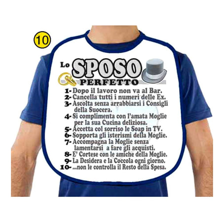 Bavaglino Sposo Addio al Nubilato Travestimento Scherzo Bavaglio "Sposo Perfetto" per Festa Addio Al Celibato Salute e cura della persona/Erotismo e contraccezione/Sex toys/Gadget per addio al nubilato e al celibato Kondorama - Martinsicuro, Commerciovirtuoso.it