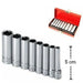 KIT SET 9 PZ CHIAVI BUSSOLA LUNGHE DA 1/4 PER CANDELETTE 5-13mm CHROME VANADIUM Fai da te/Utensili elettrici e a mano/Utensili a mano/Bussole e set di bussole/Corredi di bussole/Standard Trade Shop italia - Napoli, Commerciovirtuoso.it