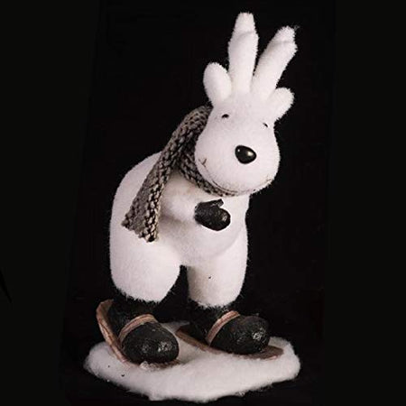 Pupazzo in tessuto Bianco "Renna con Cespoli" decorazione natalizia h 44 cm Casa e cucina/Decorazioni per interni/Addobbi e decorazioni per ricorrenze/Decorazioni natalizie/Schiaccianoci MagiediNatale.it - Altamura, Commerciovirtuoso.it