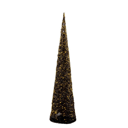 Albero di Natale "Supreme" cono glitterato con luci a led Color Oro Casa e cucina/Decorazioni per interni/Addobbi e decorazioni per ricorrenze/Decorazioni natalizie/Alberi di natale artificiali MagiediNatale.it - Altamura, Commerciovirtuoso.it