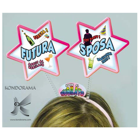 Cerchietto Con Antenne "Futura Sposa" per festa Addio Al Nubilato Party Salute e cura della persona/Erotismo e contraccezione/Sex toys/Gadget per addio al nubilato e al celibato Kondorama - Martinsicuro, Commerciovirtuoso.it