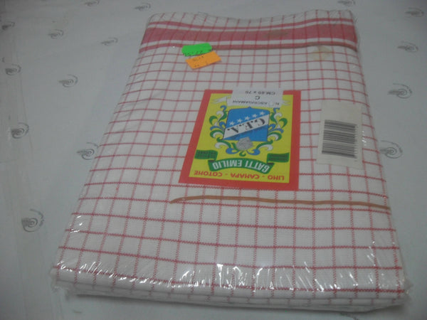 6 PZ Strofinaccio da cucina in lino canapa e cotone confezione da 6 strofinacci tessile L'Orchidea - Siderno, Commerciovirtuoso.it