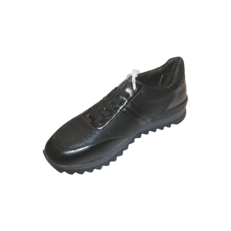 Sneakers donna nere Marina Yachting - Scarpe sportive per signora - Scarpa da ginnastica con lacci nera sneakers donna L'Orchidea - Siderno, Commerciovirtuoso.it