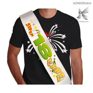 Fascia "Super 18 Enne" Diciottenne 18 Anni Compleanno Maggiorenne fascia per compleanno di 18 anni Casa e cucina/Hobby creativi/Materiali per hobby creativi/Forniture per feste/Articoli per feste e compleanni per adulti/Cappellini maschere e accessori/Cappelli Kondorama - Martinsicuro, Commerciovirtuoso.it