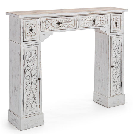 Cornice per Camino in legno bianco decorazione "Decor Spark" Fai da te/Caminetti e accessori/Cornici decorative per caminetti Decor Space - Altamura, Commerciovirtuoso.it